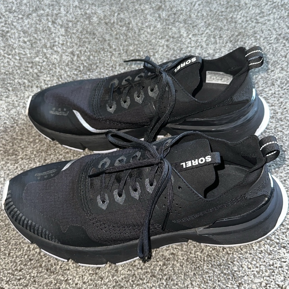 SOREL Womens Kinetic Rush Ripstop Black Running Shoes Size Women’s 10